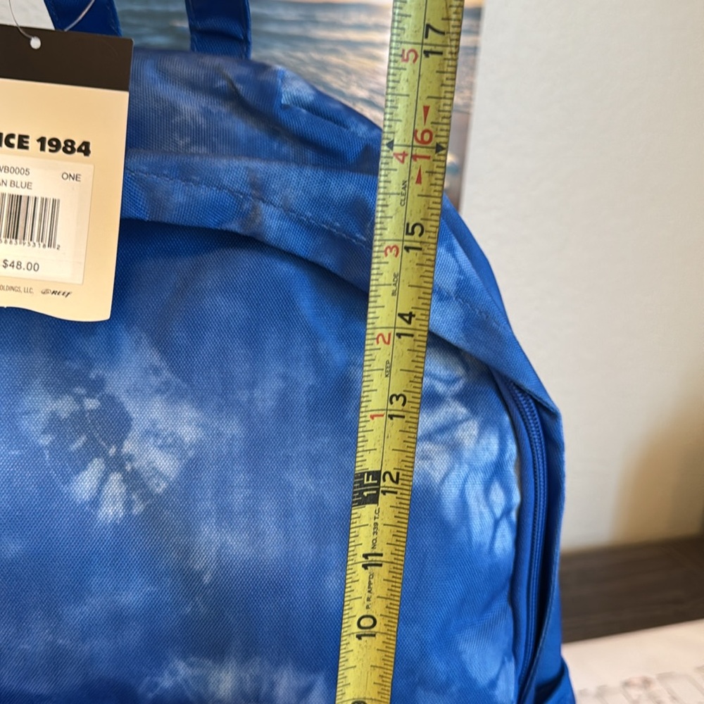 Reef Blue Backpack. - Picture 3 of 4